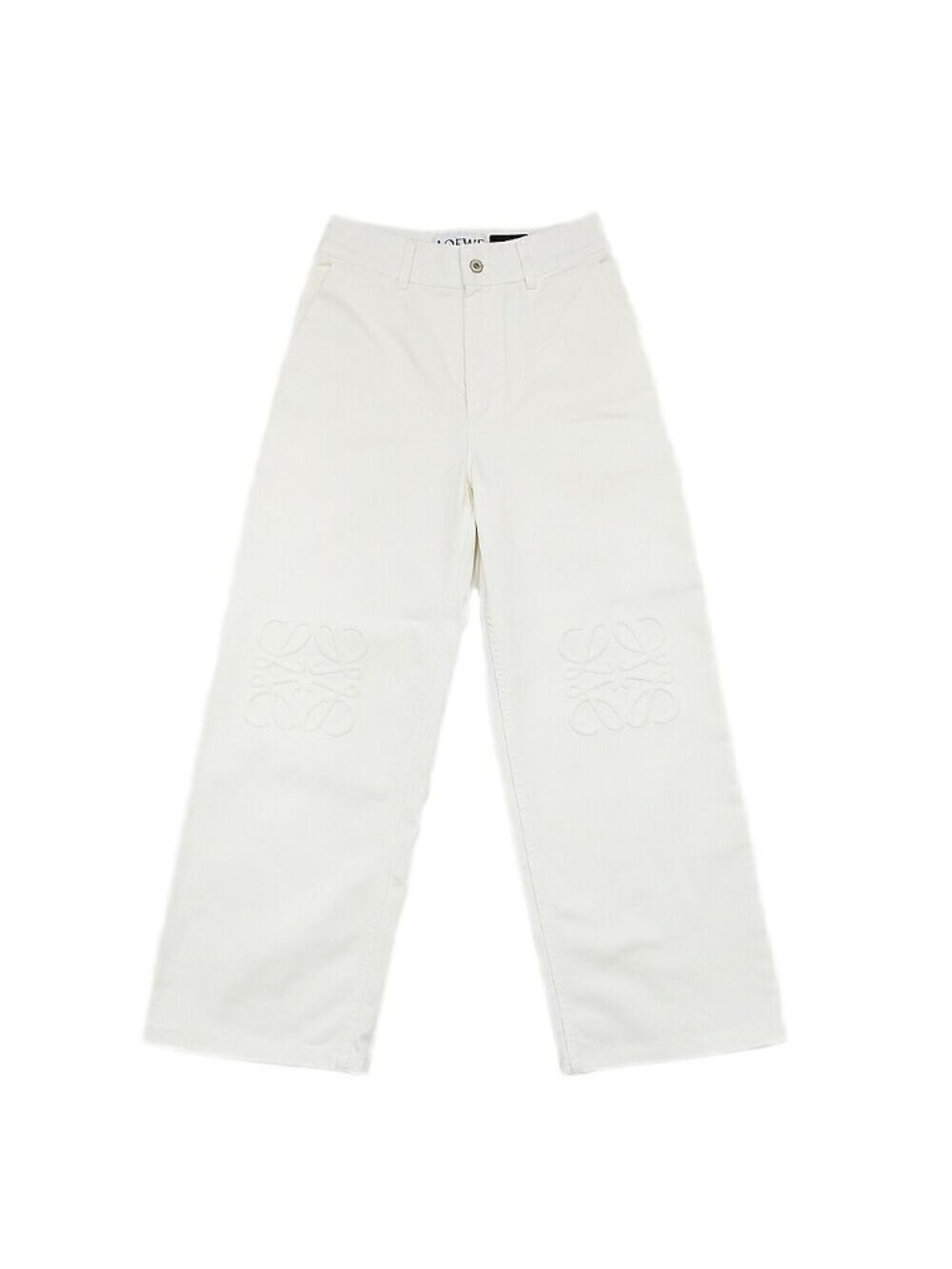 Loewe Pants Denim White Cotton 34 Jeans